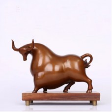 Rich Cow Copper Ornament 